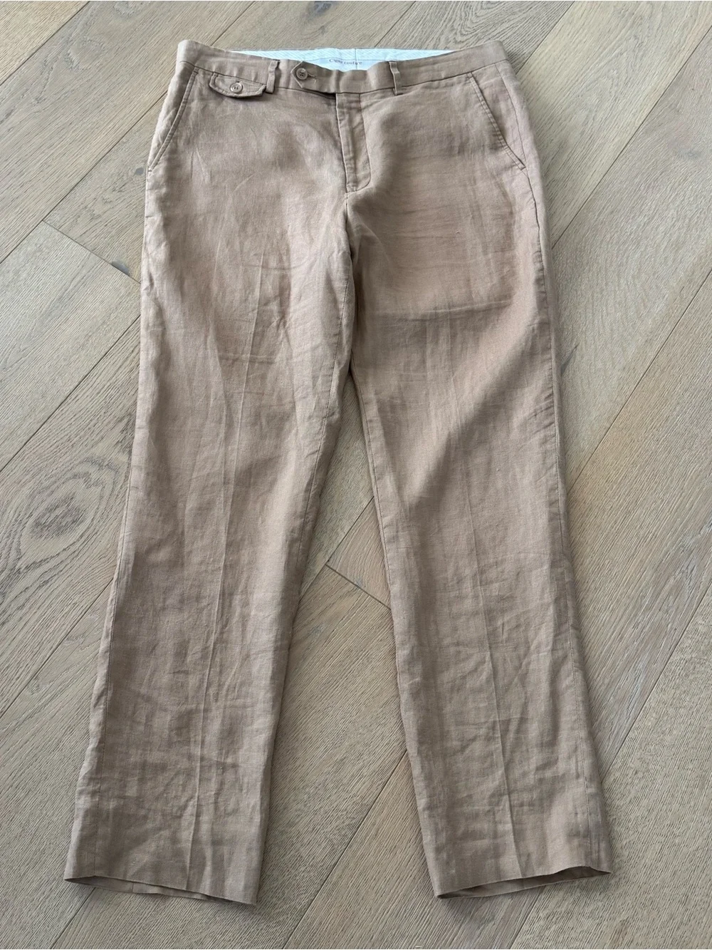 Cigar Couture Men 100% Linen Trousers Pants Size 34